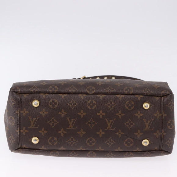 LOUIS VUITTON Monogram Pallas MM Hand Bag 2way Red M41175 LV Auth ep15485