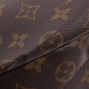LOUIS VUITTON Monogram Pallas MM Hand Bag 2way Red M41175 LV Auth ep15485-17