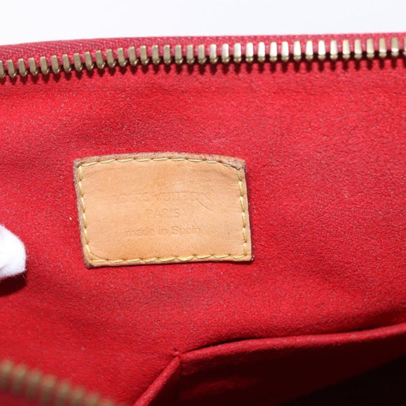 LOUIS VUITTON Monogram Pallas MM Hand Bag 2way Red M41175 LV Auth ep15485