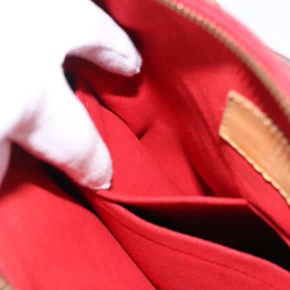LOUIS VUITTON Monogram Pallas MM Hand Bag 2way Red M41175 LV Auth ep15485
