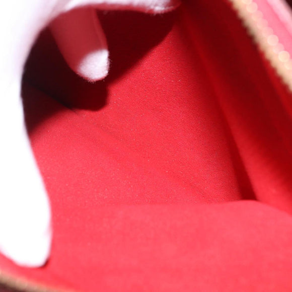 LOUIS VUITTON Monogram Pallas MM Hand Bag 2way Red M41175 LV Auth ep15485
