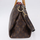 LOUIS VUITTON Monogram Pallas MM Hand Bag 2way Red M41175 LV Auth ep15485-5