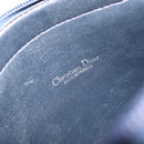Christian Dior Trotter Canvas Mini Boston Bag Navy Gold Tone Auth ep15486-18