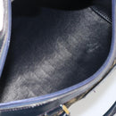 Christian Dior Trotter Canvas Mini Boston Bag Navy Gold Tone Auth ep15486-12