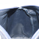 Christian Dior Trotter Canvas Mini Boston Bag Navy Gold Tone Auth ep15486-20