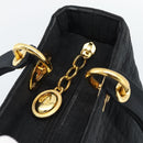 Christian Dior Canage Hand Bag Canvas Black Gold Tone Auth ep15489-15