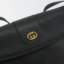 GUCCI Shoulder Bag Leather Black Gold Tone 001 14 5364 Auth ep15490-14