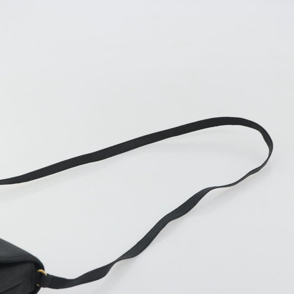 GUCCI Shoulder Bag Leather Black Gold Tone 001 14 5364 Auth ep15490