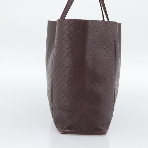 BOTTEGA VENETA INTRECCIATO Tote Bag Leather Brown Auth ep15491A