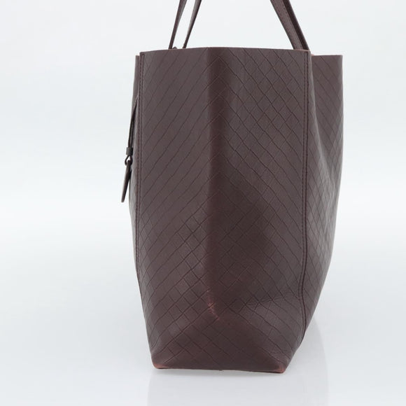 BOTTEGA VENETA INTRECCIATO Tote Bag Leather Brown Auth ep15491A
