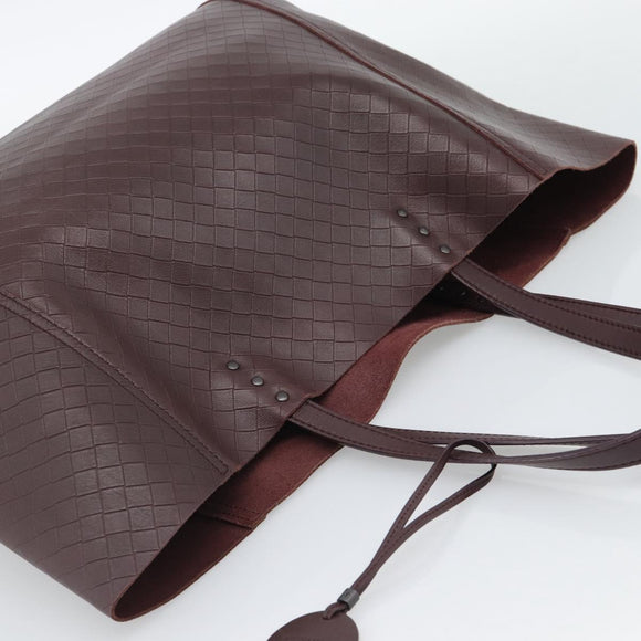 BOTTEGA VENETA INTRECCIATO Tote Bag Leather Brown Auth ep15491A