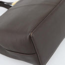 BURBERRY Hand Bag Leather Brown Gold Tone Auth ep15492-14