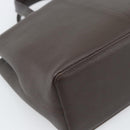 BURBERRY Hand Bag Leather Brown Gold Tone Auth ep15492-16