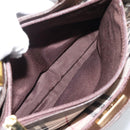 BURBERRY Hand Bag Leather Brown Gold Tone Auth ep15492-22