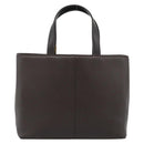 BURBERRY Hand Bag Leather Brown Gold Tone Auth ep15492-2