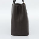 BURBERRY Hand Bag Leather Brown Gold Tone Auth ep15492-3