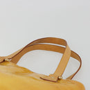 LOUIS VUITTON Monogram Vernis Houston Hand Bag Lime Yellow M91055 Auth ep15500-14