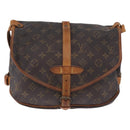 LOUIS VUITTON Monogram Saumur 30 Shoulder Bag M42256 LV Auth ep15501-13
