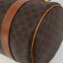 CELINE Macadam Canvas Hand Bag PVC Leather Brown Gold Auth ep15503A-14