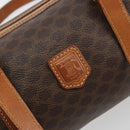 CELINE Macadam Canvas Hand Bag PVC Leather Brown Gold Auth ep15503A-17