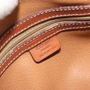 CELINE Macadam Canvas Hand Bag PVC Leather Brown Gold Auth ep15503A-19