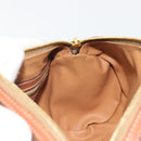 CELINE Macadam Canvas Hand Bag PVC Leather Brown Gold Auth ep15503A-20