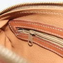 CELINE Macadam Canvas Hand Bag PVC Leather Brown Gold Auth ep15503A-23