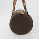 CELINE Macadam Canvas Hand Bag PVC Leather Brown Gold Auth ep15503A-4