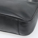 GUCCI Bamboo Shoulder Bag Leather 2way Black Gold 001 1705 1638 Auth ep15504-17
