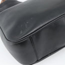 GUCCI Bamboo Shoulder Bag Leather 2way Black Gold 001 1705 1638 Auth ep15504-10