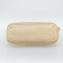 PRADA Hand Bag Leather 2way Beige Gold Auth ep15506-5