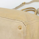 PRADA Hand Bag Leather 2way Beige Gold Auth ep15506-15