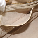 PRADA Hand Bag Leather 2way Beige Gold Auth ep15506-21