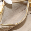 PRADA Hand Bag Leather 2way Beige Gold Auth ep15506-23