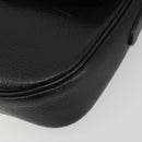 Burberrys Shoulder Bag Leather Black Gold Auth ep15508-9
