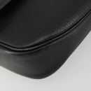 Burberrys Shoulder Bag Leather Black Gold Auth ep15508-14