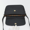 Burberrys Shoulder Bag Leather Black Gold Auth ep15508-10
