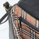 Burberrys Shoulder Bag Leather Black Gold Auth ep15508-20