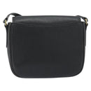 Burberrys Shoulder Bag Leather Black Gold Auth ep15508-2