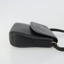 Burberrys Shoulder Bag Leather Black Gold Auth ep15508-3