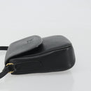 Burberrys Shoulder Bag Leather Black Gold Auth ep15508-4