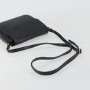 Burberrys Shoulder Bag Leather Black Gold Auth ep15508-7