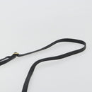 Burberrys Shoulder Bag Leather Black Gold Auth ep15508-8