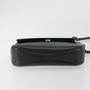 Burberrys Shoulder Bag Leather Black Gold Auth ep15508-5
