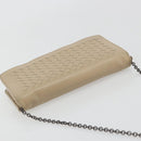 BOTTEGA VENETA INTRECCIATO Chain Shoulder Bag Leather Beige Auth ep15510-6