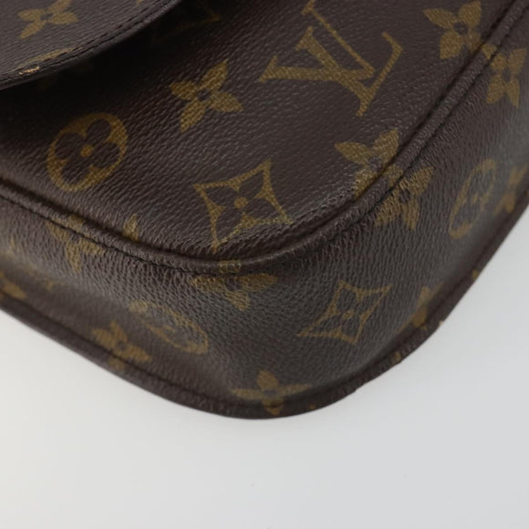 LOUIS VUITTON Monogram Saint Cloud MM Shoulder Bag M51243 LV Auth ep15513A