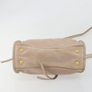 Miu Miu Hand Bag Leather 2way Beige Gold Auth ep15515A-5