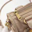 Miu Miu Hand Bag Leather 2way Beige Gold Auth ep15515A-10