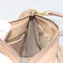 Miu Miu Hand Bag Leather 2way Beige Gold Auth ep15515A-22