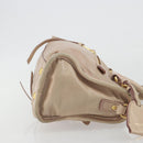 Miu Miu Hand Bag Leather 2way Beige Gold Auth ep15515A-3
